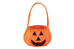 Halloween 3D Pumpkin Bag Children's Halloween Witch Ghost Festival Atmosphere Prop Handheld Non-Woven Christmas Holiday Supplies