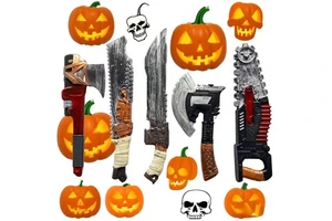 Halloween Popular Zombie Chainsaw Prank Toys Cosplay Accessory Party Costume Decorations Plastic Props BS047
