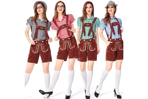 Halloween Octoberfest Festival Party Women Clothes Traditional German Bavarian Beer Male Cosplay Oktoberfest Fancy Dress Costume