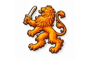 WeiVista Art Deco Resin Magnetic Sticker Fridge Magnet Dutch Lion Emblem for Holland Tourist Shops-Customizable Shape Color
