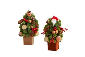 Christmas Decorations Santa Desktop Small Tree Ornaments 35cm Counter Window Scene Atmosphere Layout Creative China