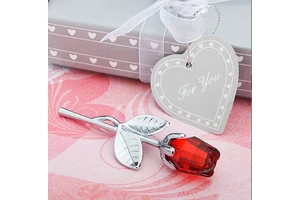Valentine's Day Crystal Rose Flower Presents Wedding Souvenirs for Girlfriend Gifts