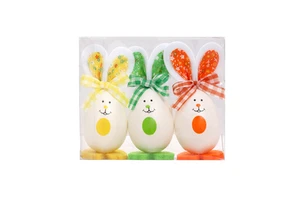 Cute Easter Egg Bunny Figurine Home Party Decor Easter Gift & Toy for Kids and Adults