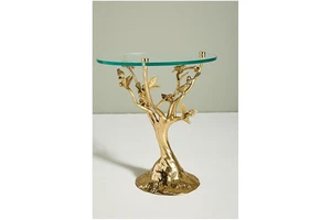 Handcrafted Aluminum Art Deco Animal Theme Movable Side Table Vintage Silver Finish Customizable Color Size Modern Decoration