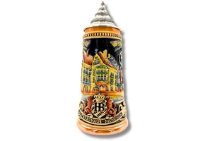 Hofbraeuhaus Muenchen Oktoberfest Relief Stein Hofbraeuhaus Colored 0,25 L German Beer Stein for Festival Gift Souvenir