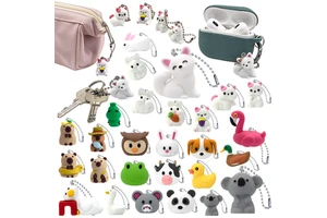 Colorful Miniature 3D Holiday Keychains for Tumbler Bags Christmas Halloween Themes Cute Budget-Friendly Keychains Key Chains