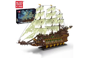 Mould King 13197 Pirate Ship Toys the Flying Dutchman Building Block Assembly Pirate Ship Brick Toys New Kids Christmas Gift