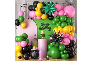 Personalized Birthday Decorations Adults Halloween Party Balloons Wholesale Pink Green Party Supplies for Baptism Christening