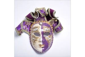 Baige Venice Mask Carnival Ghost Festival Party Venetian Prom Mask Carnival Horror Mask Party Prom Decor Accessories Gift