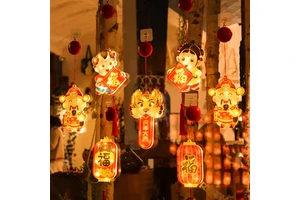 New Year Led Lights Dragon Year Window Sticker Decorations Festive Indoor Outdoor Use