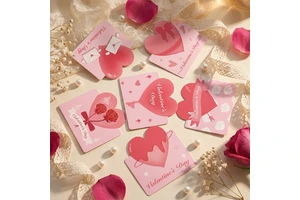 Valentine's Day Love Gift Greeting Card Flower Shop