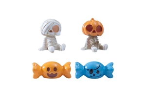 weij cross-border new products: halloween candy, pumpkin, figurine, cute diy decorative accessories, micro-landscape small