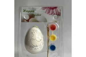 Easter Novelty Gifts Set Bunny Egg Chick Shaped Plaster Painting Blanks for Kids' Crafting and Party Favors