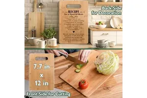 Mom Gift for Mothers Day, Birthday Gifts for Mom, Mother Cutting Board Gift, Cute Mom Gifts From Daughter Son, Christmas Gifts