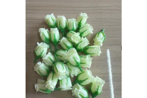 Miniature Plastic Rosebuds Crafts Jewelry Handmade Thai Flowers 2-3cm 3-4cm Thanksgiving Graduation Valentine's Day New Year