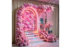 Wholesale Handmade Realistic Soft Silk Artificial Flower Wall Hydrangea Daisy Rose for Mother's Day Christmas New Year