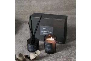 AIKUN Customized Logo Home Aromatherapy Candle Gift Set Luxury Reed Diffuser Packaging Reed Diffuser Candle Gift Box Set