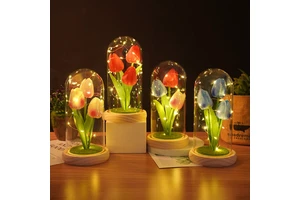 Factory Wholesale Valentine's Day Birthday Gift love Couple Gift Valentine's Day Tulip Glass Cup Valentine's Day Gifts Ideas
