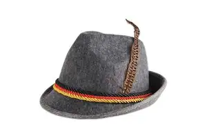 Unisex Adult Bavarian Beer Hat Oktoberfest German Octoberfest Party Hat 100% Polyester Striped Style Custom Logo Accepted