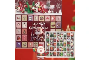 2025 New Products Christmas Kawaii 40pcs Figures Safety Cartoon Kindergarten Reward Small Gift Poking Fun Mystry Blind Gift