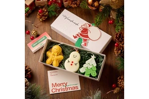 Natural Soy Candle Christmas Candles Set Christmas Candles for Home Scented Winter Holiday