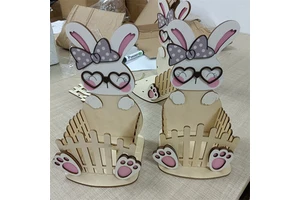 Easter Holiday Supplies Rabbit Easter Decoration Custom Easter Basket
