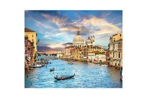 For 40x50CM Famous Italian Water Capital Landscape DIY Paintings by Numbers Canvas Oil Paint Wholesale