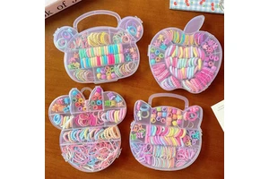 Girls Kids Polyester Resin Plastic Hair Accessory Gift Set Boxed