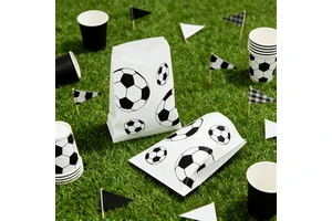 623053 Black White Soccer Football Paper Bag Sports Party Decorations Gift Bag Party Supplies Kids Adults Birthday Celebration