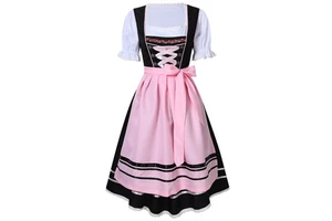 Ladies Traditional Bavarian Octoberfest Dresses German Beer Wench Costume Halloween Carnival Oktoberfest Dirndl Dress With Apron
