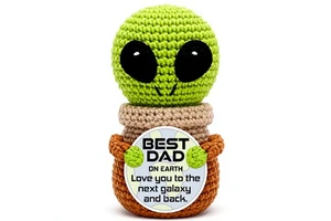 Jettryran Father's Day Dad Gift Basket with Positive Crochet Design for Daughters Sons Wives Husbands-Made in China