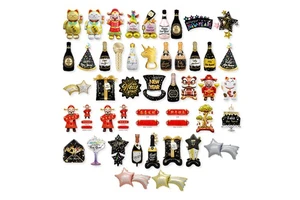 MTF Manufacturing Happy New Year Series Kids Helium Party Supplies Balloons for Decorations Star Balloon