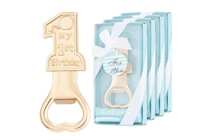 Baby Shower Bottle Opener Favor-Zinc Alloy 'Baby' Letter Design Party Souvenir for Christening Baptism Birthday Easter New Year