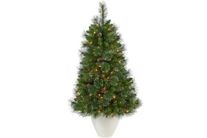 New Products 50 Inch 150CM Prelit Green Pine Artificial Mini Christmas Tree