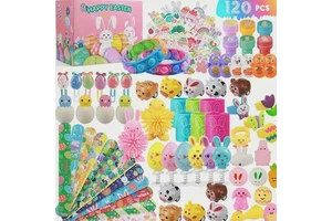 120pcs Colorful Easter Basket Filler Eggs Perfect for Easter Party Gifts Egg Holiday Decorations Easter Rabbit Eggs Toys Set