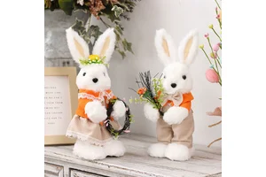 Wholesale Easter Cute Stuffed Rabbit Doll Resurrection Egg Arrangements Easter Toys Gift for Easter Party Decorations