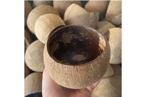 Handmade Dual Polished Coconut Shell Candle Holder Eco Friendly Tealight Home Decor for Easter Christmas Birthday Party