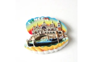 Wholesale Custom Printed Venice Italy Tourist Souvenir Epoxy Resin National Flag Fridge Magnet