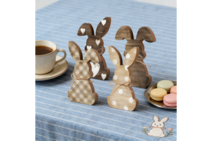 1PC Easter Ornament with 4 Bunny Styles. a One-stop Solution for Parties, Family Decor & Gifts, Featuring Complete Easter