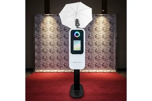 Portable Morden Professional Photobooth Shell Party Wedding Selfie Photo Booth Machine Printer Build In IPad DSLR Photo Booth