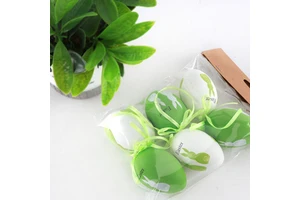 Insun Easter Eggs Plastic Modern Pink&Green Silk Screen Printed 4-6cm Custom Logo Set Decorations Home Decor Festival Crafts