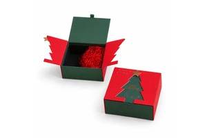 Christmas Three-Panel Magnetic Book-Style Rigid Gift Box, Custom Luxury Holiday Packaging, Factory Direct For Premium Gift Sets