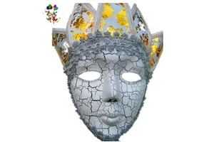 Cheap Custom Full Face Plastic Venetian Masquerade Party Mardi Gras Masks HPC-0467