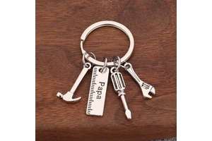 2026 Father's Day Gift if Daddy Can't Fix It Hammer Screwdriver Wrench Keychain