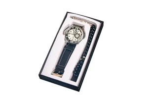 Men's Eco-friendly Paper Practical Bracelet Watch Gift Box Set Business Souvenir for Father's Day or Valentine's Day