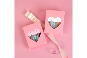 Valentine's Day Romantic Lip Gloss Gift Box 3pcs Set Lip Oil Set Plumping High Quality Long Lasting Lip Oil