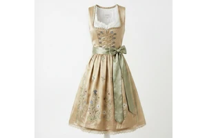 Premium Custom Bavarian Dirndl Dress Wholesale Elegant Floral Embroidered Octoberfest Trachten Clothing German Beer Maid Uniform