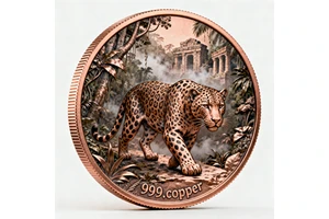 Custom 1 oz 999 Pure Copper Animal Coin 3D High Relief Collectible Commemorative Coin with Factory Direct OEM Service