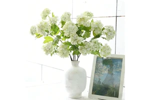 Wholesale Artificial Plastic 3D Printed Real Touch Hydrangea Flowers Centerpiece Christmas New Year Graduation Valentine's Day