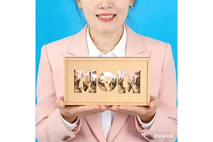 Mothers Day Gifts Multilayer Standing Mom and Kid Shadow Box DIY Happy Mother's Day Gift for Mom Mum